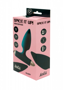 Анальная пробка с вибрацией Spice it up New Edition Glory Dark green 8015-02lola