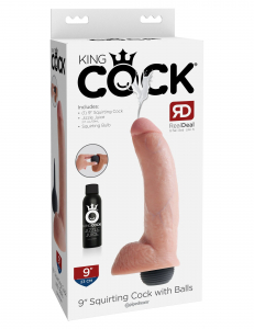 Фаллоимитатор с имитацией семяизвержения King Cock 9