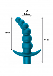 Анальная пробка с вибрацией Spice it up Ecstasy Aquamarine 8009-03Lola